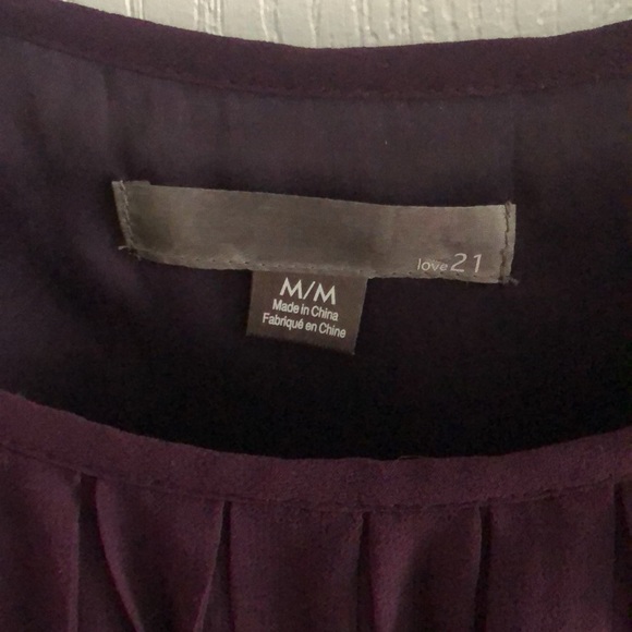 Forever 21 pleated purple dress - Picture 3 of 6